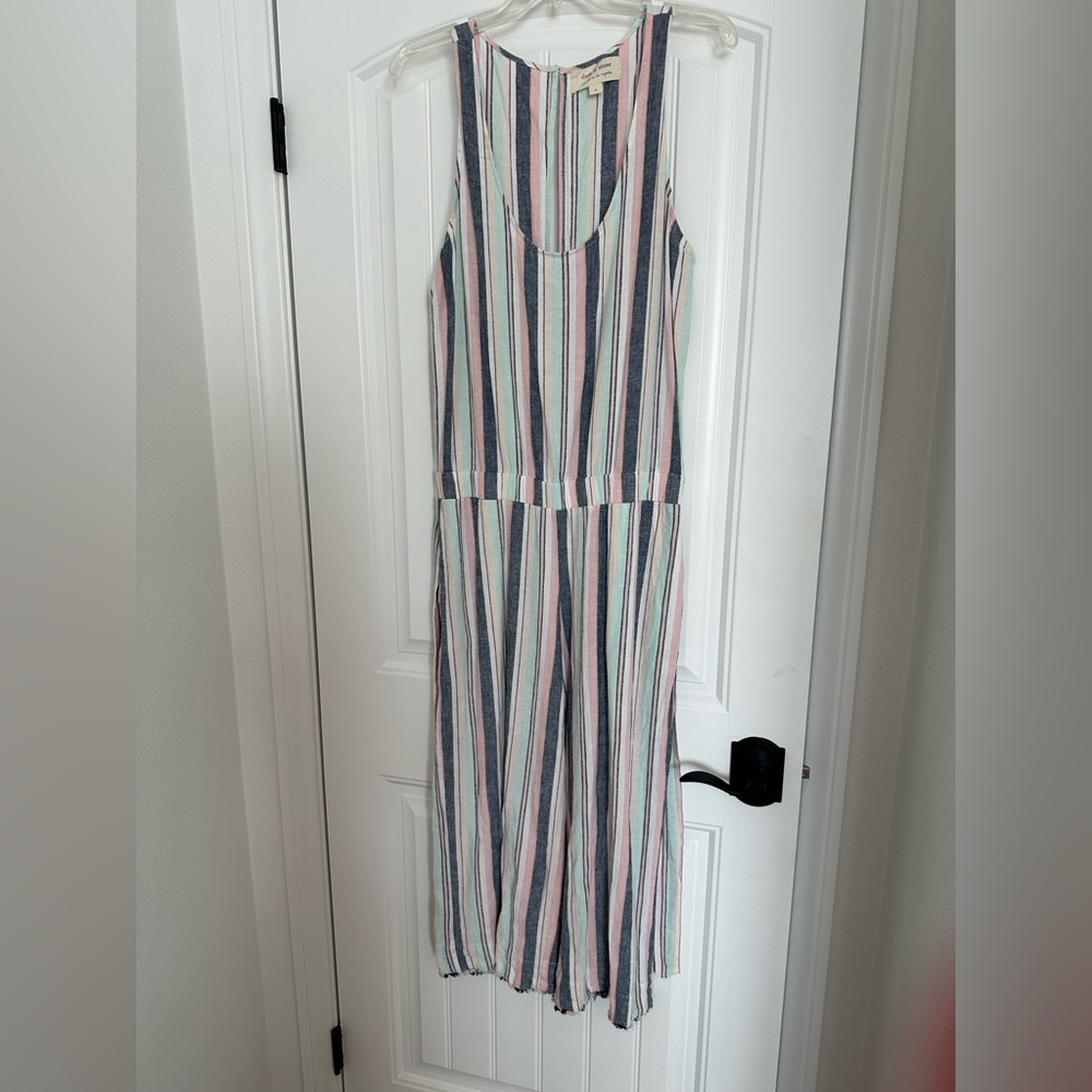 Cloth and Stone Pastel Striped Jumper Size Large